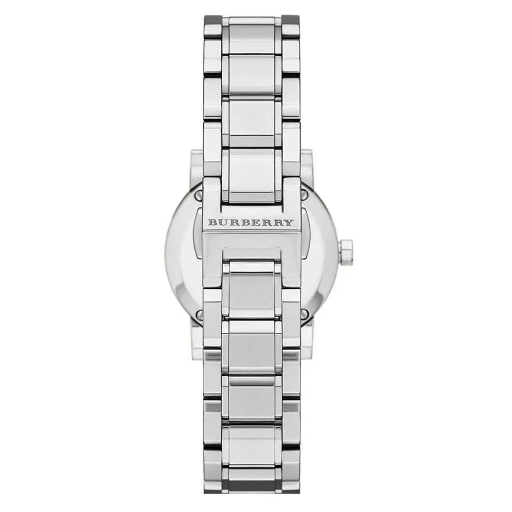 Burberry The City Check Stamped Dial Grey Dial & Silver Women's Watch BU9229