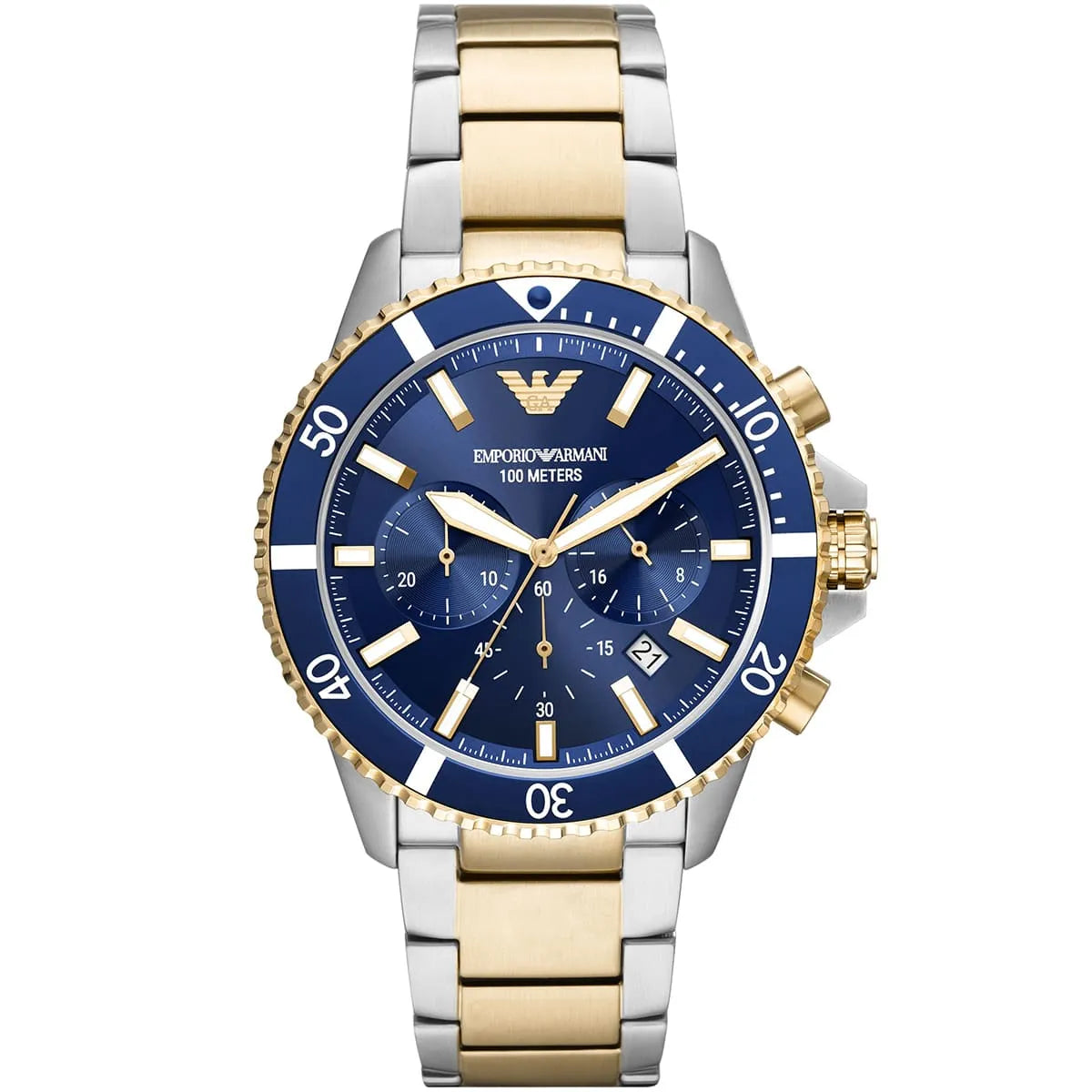 Emporio Armani Diver Chronograph Quartz Blue Dial Watch AR11362