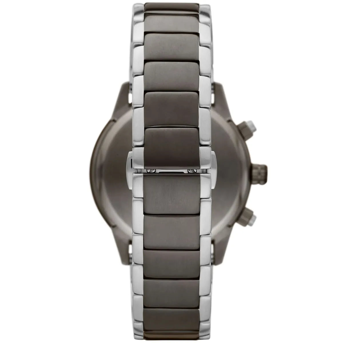 Emporio Armani Chronograph Grey Dial Two Tone Steel Strap Watch AR11391