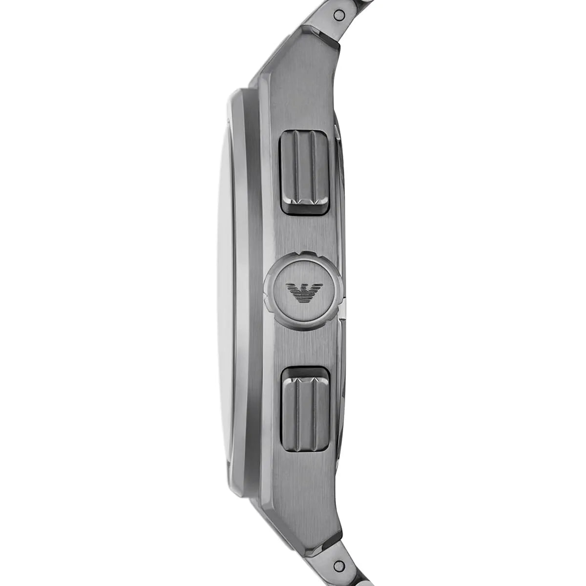 Emporio Armani Federico Chronograph Black Dial Silver Men's Watch - AR11560