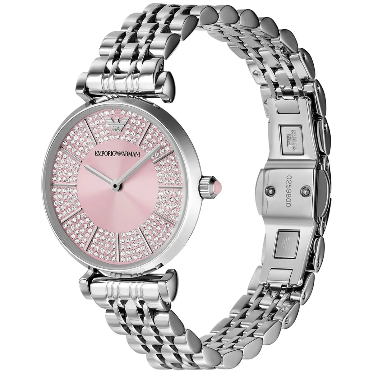 Emporio Armani Gianni T-Bar 32mm Women's Watch - Pink AR11686