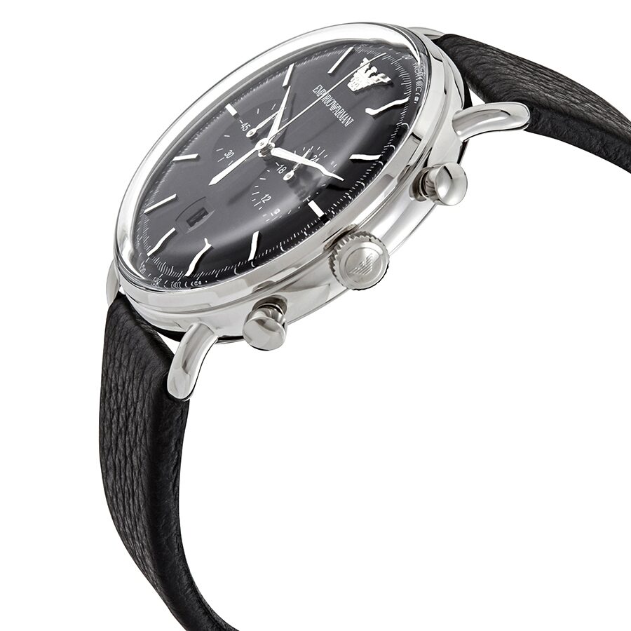 Emporio Armani Aviator Chronograph Quartz Black Dial Men's Watch AR11143 - BigDaddy Watches #2