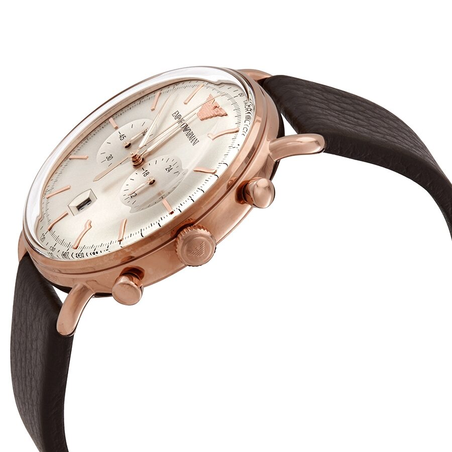 Emporio Armani Aviator Chronograph Quartz Grey Sunray Dial Men's Watch AR11106 - BigDaddy Watches #2