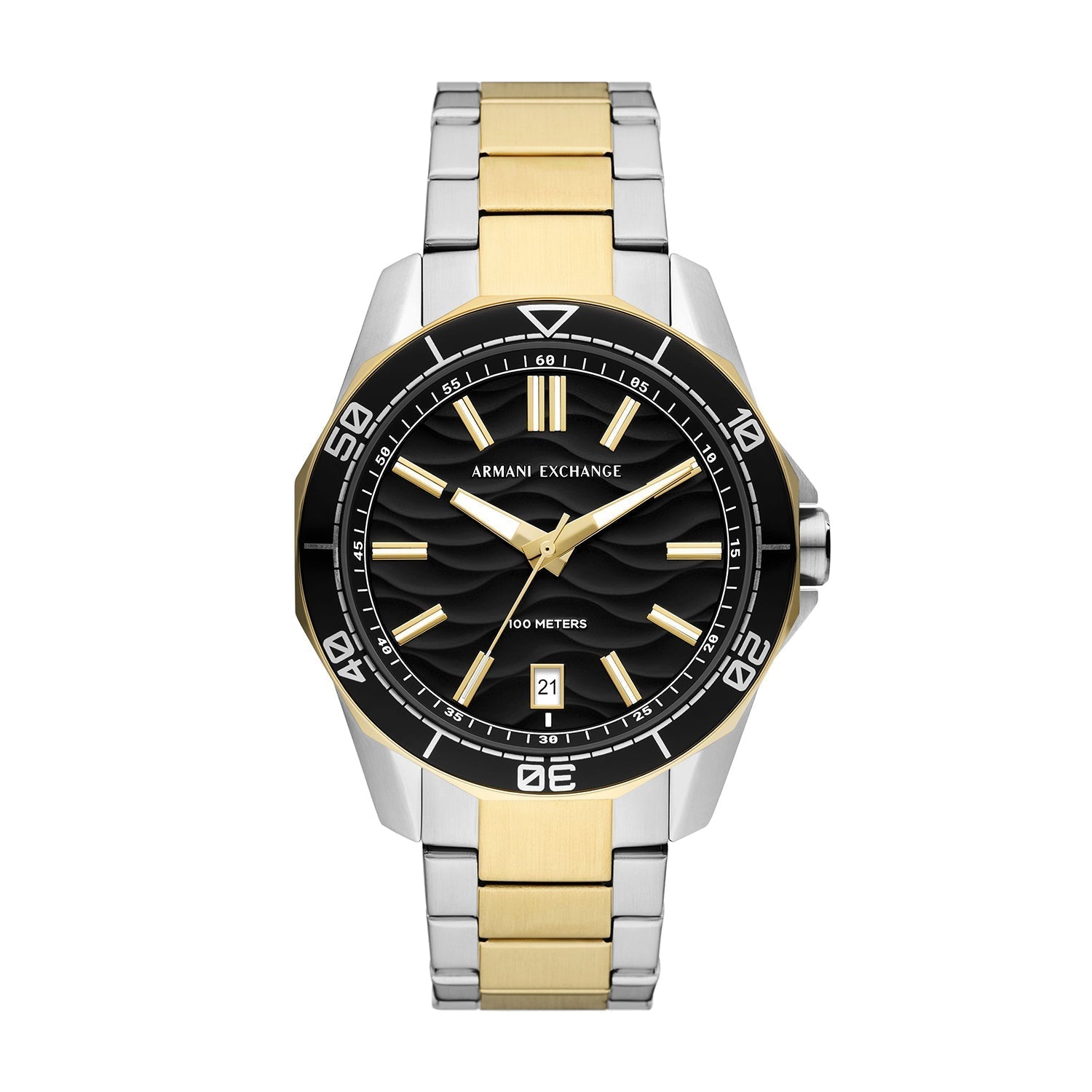 Armani Exchange Spencer Three-Hand Date Two-Tone Men's Watch - AX1956