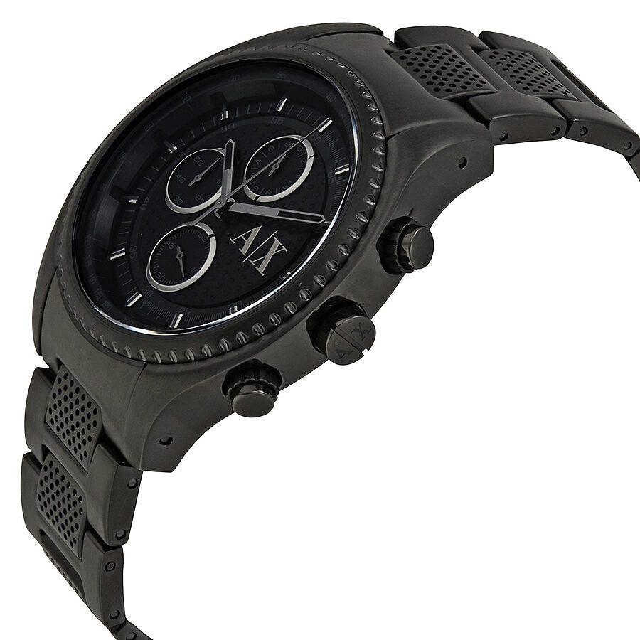 Armani Exchange Chronograph Black Dial Black Ion-plated Men's Watch AX1605 - The Watches Men & CO #2