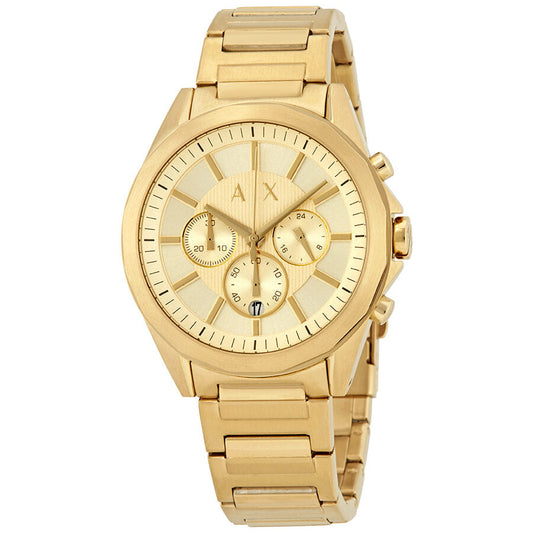 Armani Exchange Chronograph Gold Dial Men's Watch #AX2602 - Dawson Watches