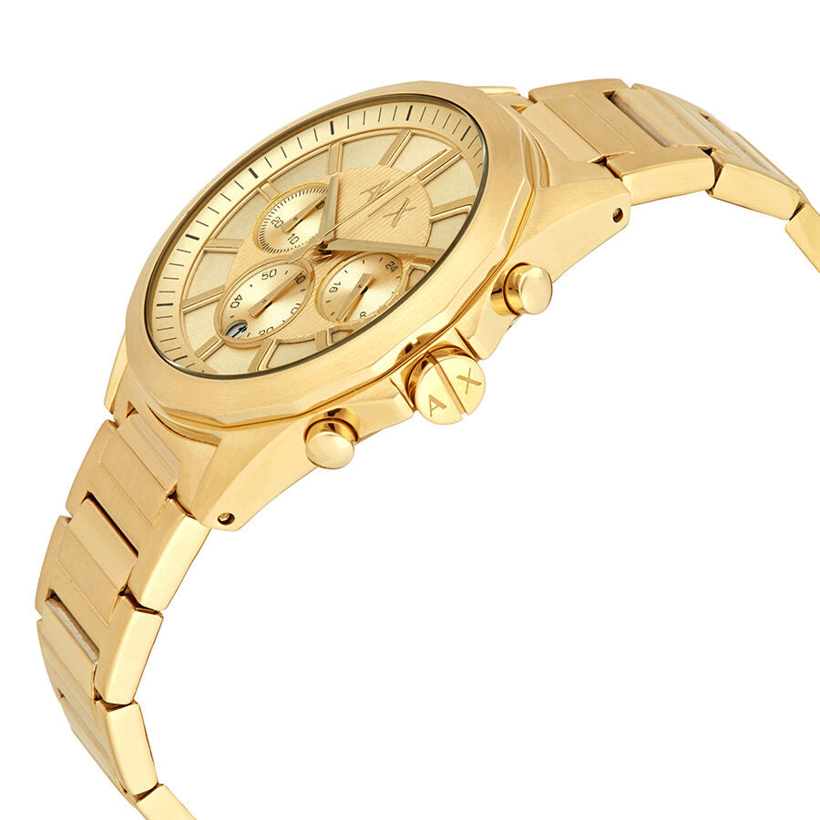 Armani Exchange Chronograph Gold Dial Men’s Watch AX2602 - Watch