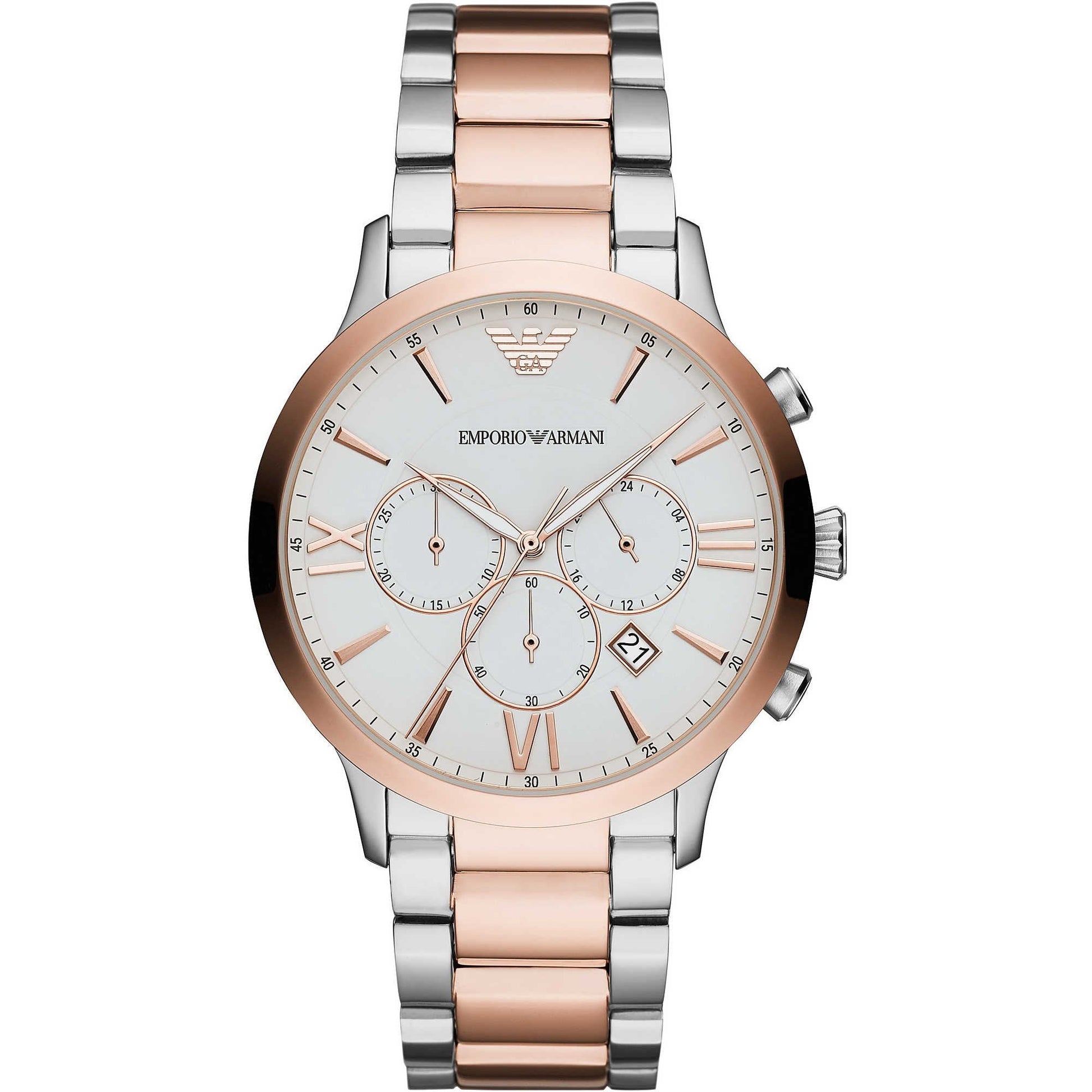 Emporio Armani Giovanni Chronograph White Dial Men's Watch AR11209 - Dawson Watches