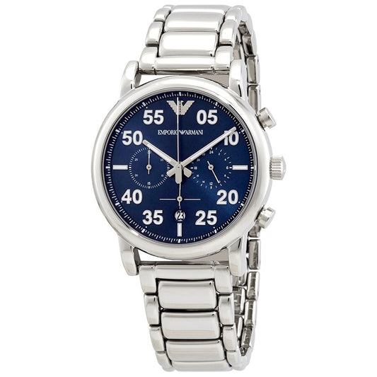 Emporio Armani Luigi Chronograph Quartz Blue Dial Men's Watch AR11132 - BigDaddy Watches