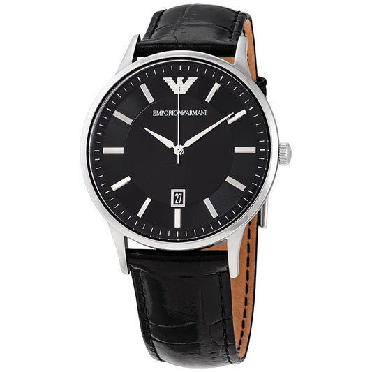 Emporio Armani Renato Quartz Black Dial Men's Watch AR11186 - BigDaddy Watches