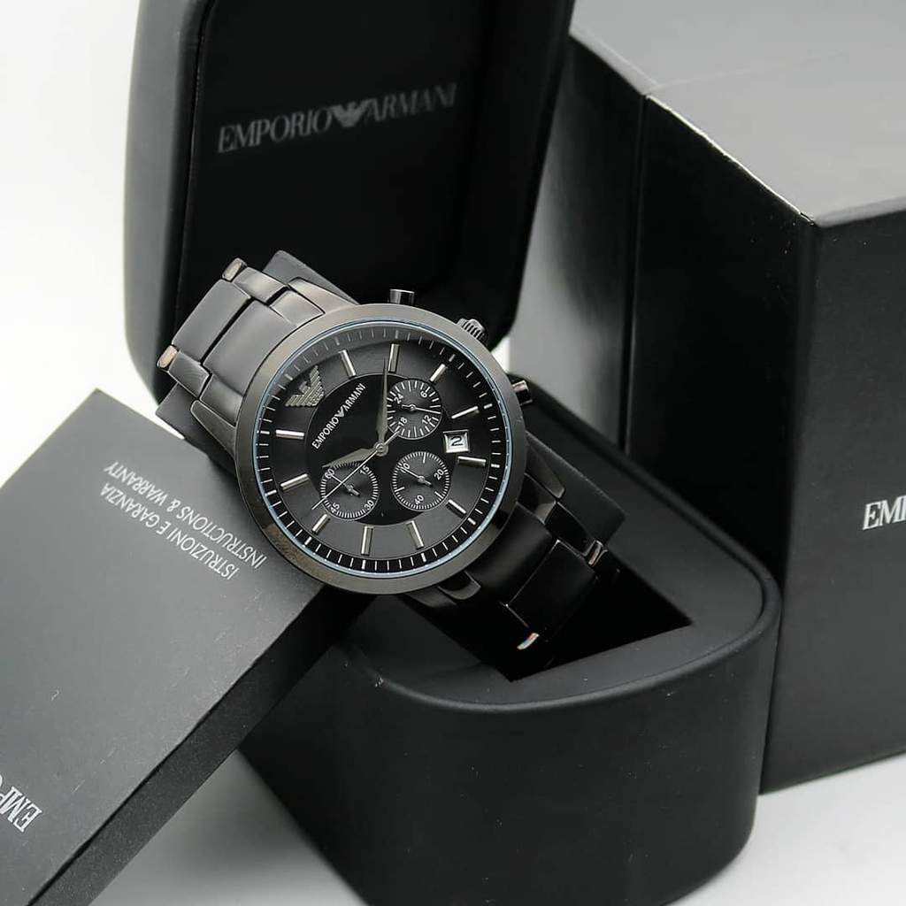 Emporio Armani Classic Chronograph Black Dial Men's Watch AR2453
