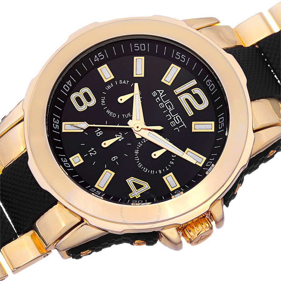 August Steiner Black Dial Men's Watch AS8114YG - The Watches Men & Co #2