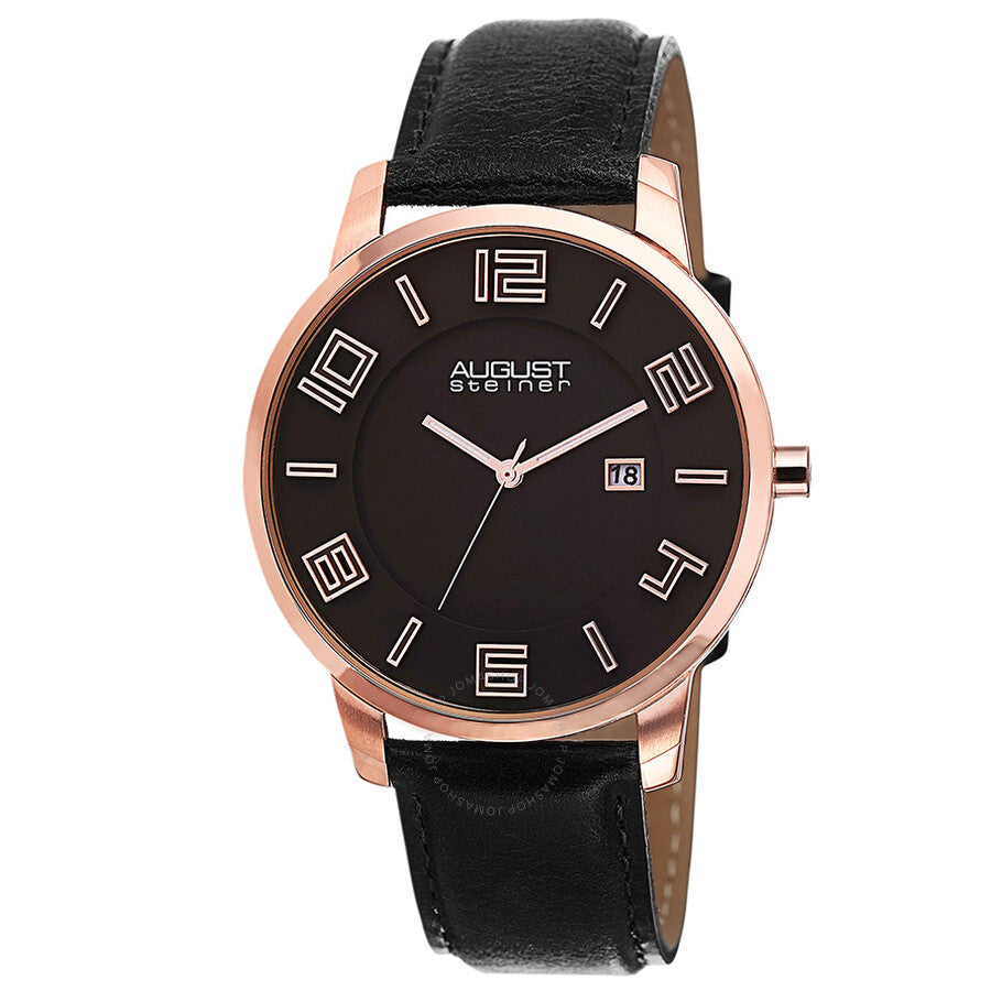 August Steiner Black Men's Watch AS8108BKR - The Watches Men & Co