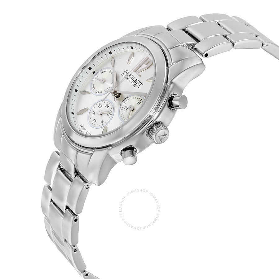 August Steiner Multi-Function Silver Dial Ladies  Watch AS8087SS - The Watches Men & Co #2