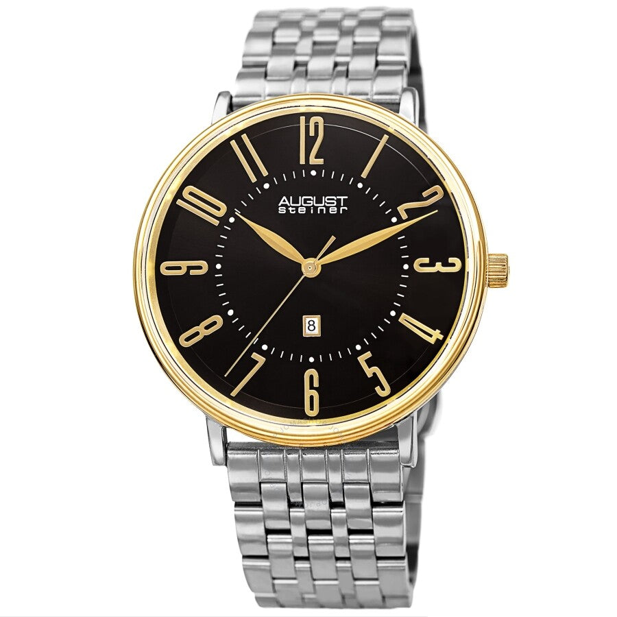 August Steiner Quartz Black Dial Men's Watch AS8257TTG - The Watches Men & Co