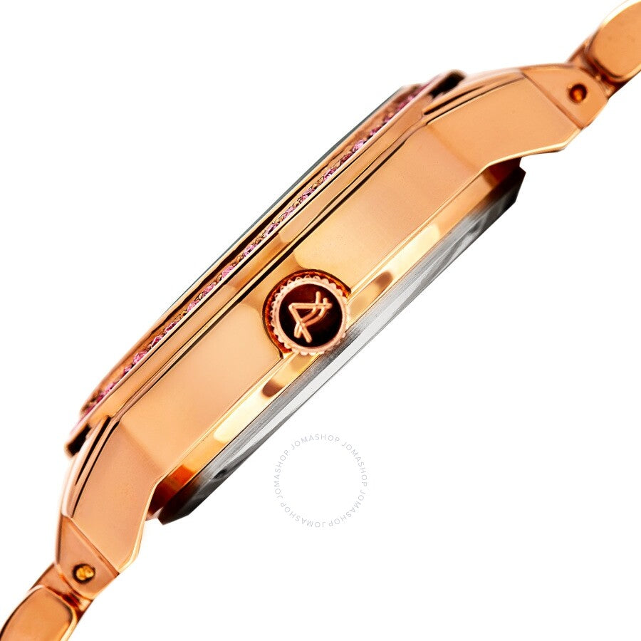 August Steiner Quartz Diamond Silver Dial Ladies Watch AS8228RG - The Watches Men & Co #3