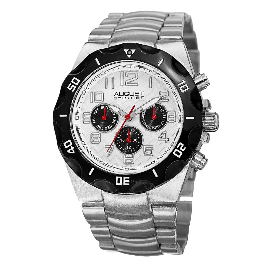 August Steiner Quartz Silver Dial Men's Watch AS8161SS - The Watches Men & Co