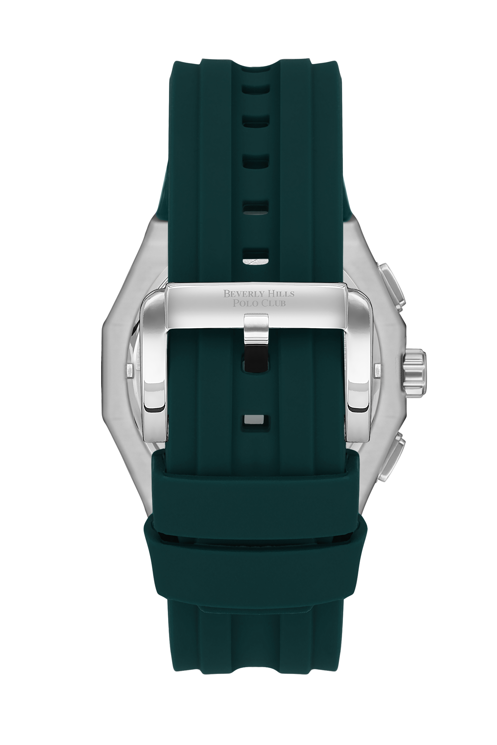 BEVERLY HILLS POLO CLUB Men’s Green Chronograph Silicone Watch – BP3557X.375 - Watch