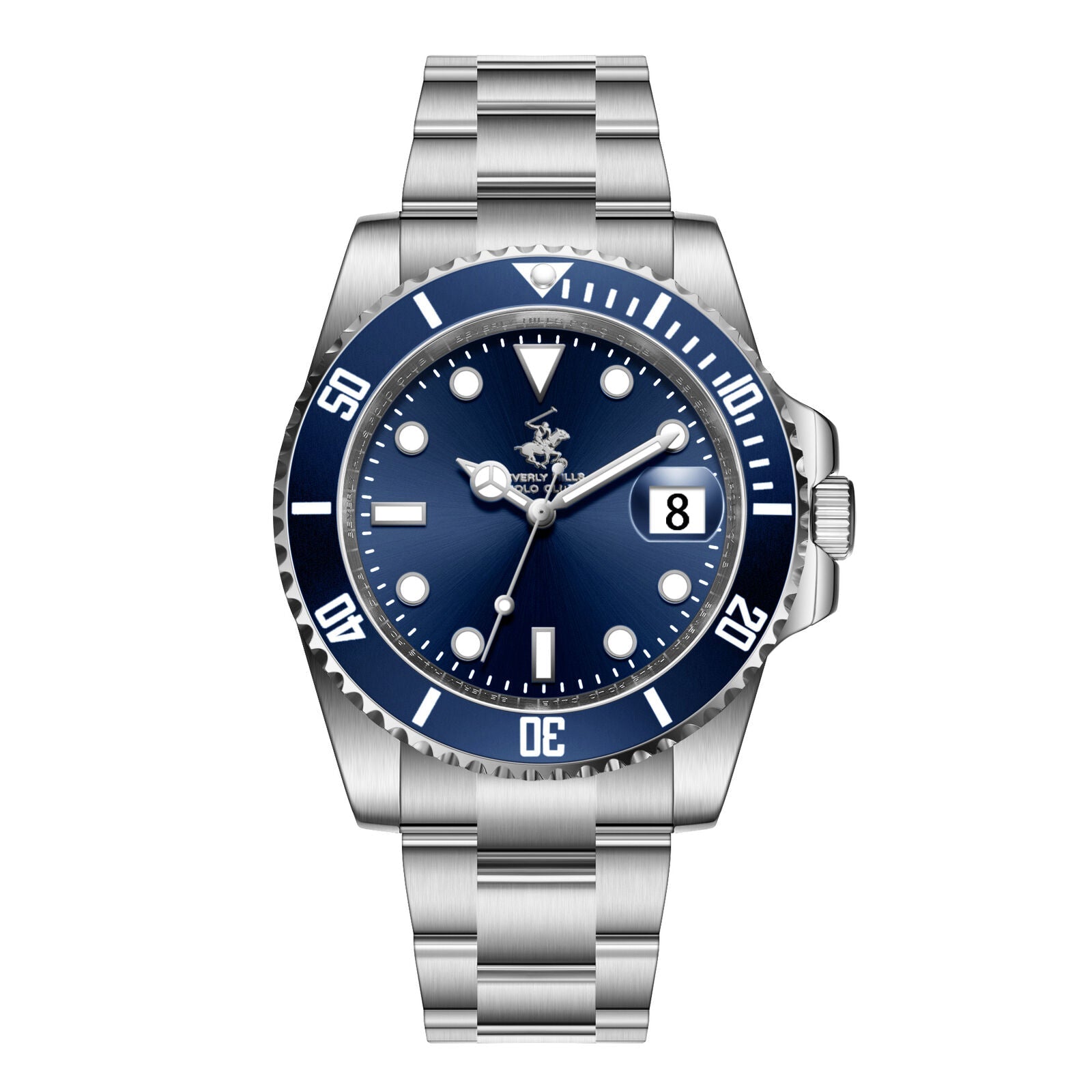Beverly Hills Polo Club Metallic Stainless Steel Men's Watch - BP3791X.390 BP3791X.390 - Image 1