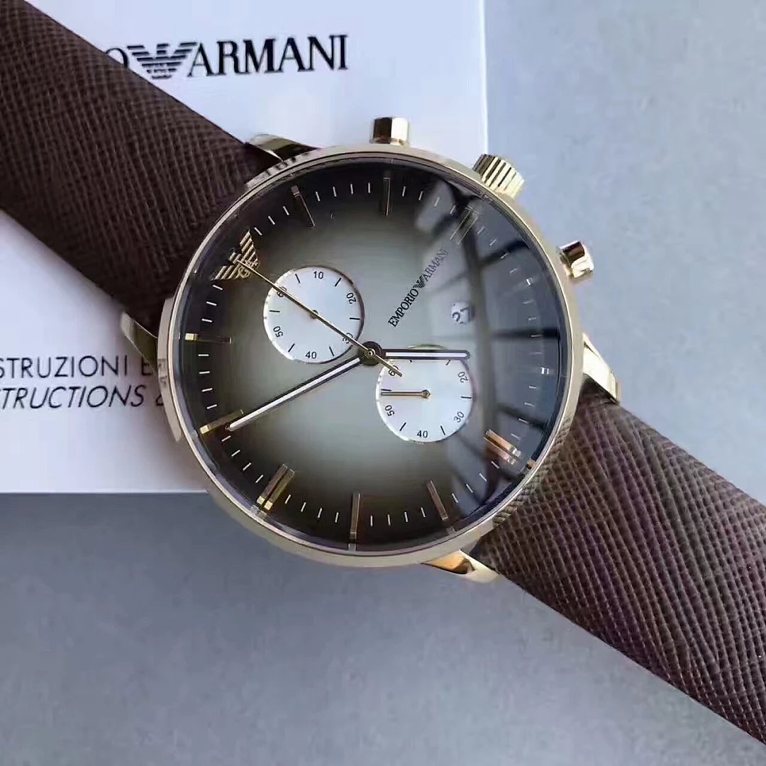 Emporio Armani Chronograph Grey Dial Men's Watch AR1755
