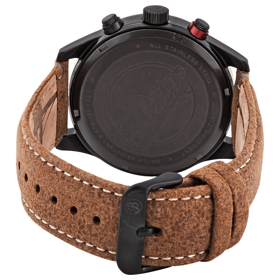 Brooklyn Watch Co. Stuyvesant Quartz Black Dial Men's Watch BW-8128-BQ-01-LBRW - The Watches Men & Co #3