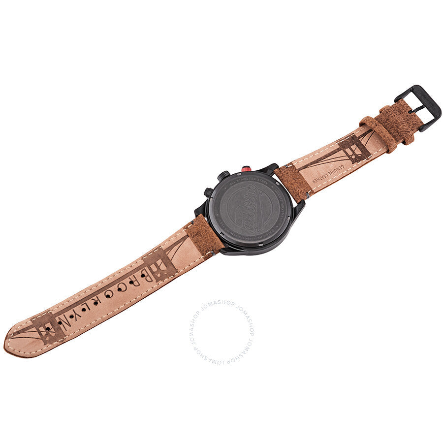 Brooklyn Watch Co. Stuyvesant Quartz Black Dial Men's Watch BW-8128-BQ-01-LBRW#BW-8128-BQ-01-LBRW - The Watches Men & Co #7