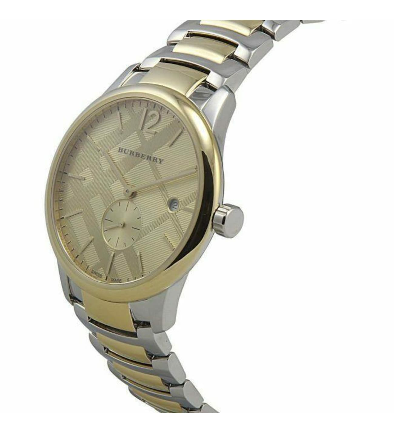 Burberry Classic Gold Patterned Dial Men’s Watch BU10011 - Watch