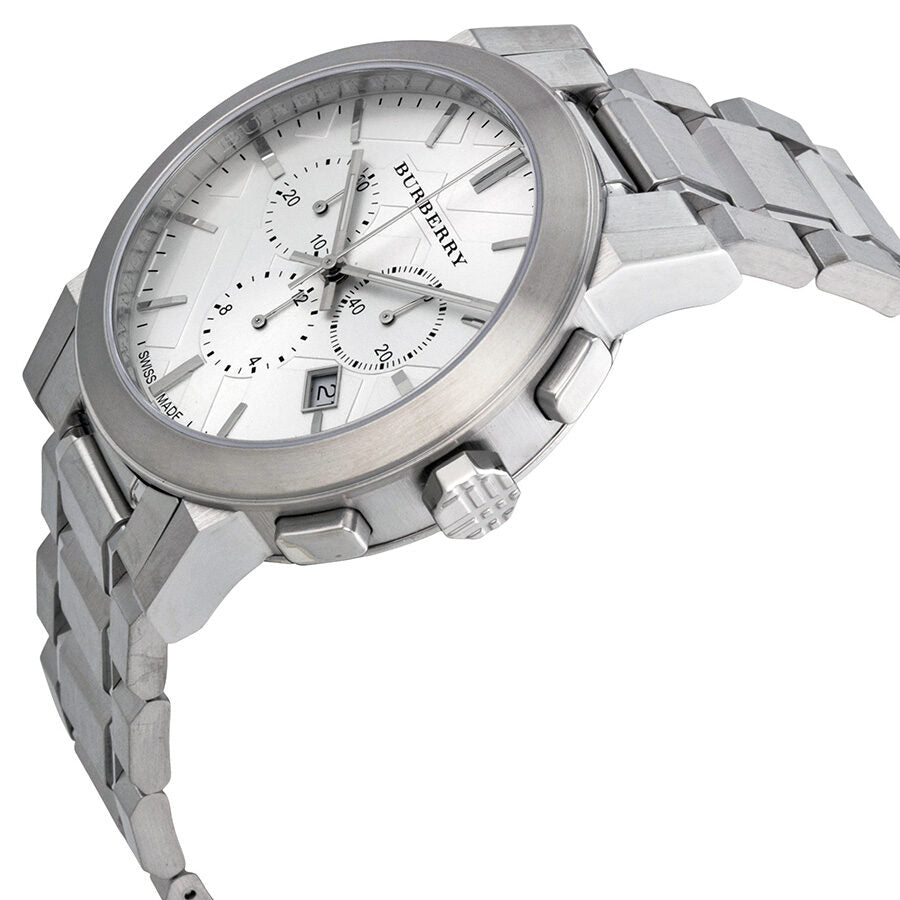 Burberry Silver Dial Chronograph Stainless Steel Men's Watch BU9350 - BigDaddy Watches #2