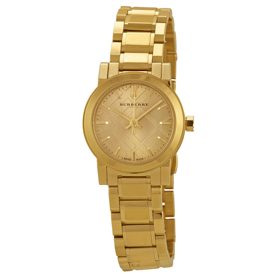 Burberry The City Champagne Dial Gold-tone Ladies Watch BU9227
