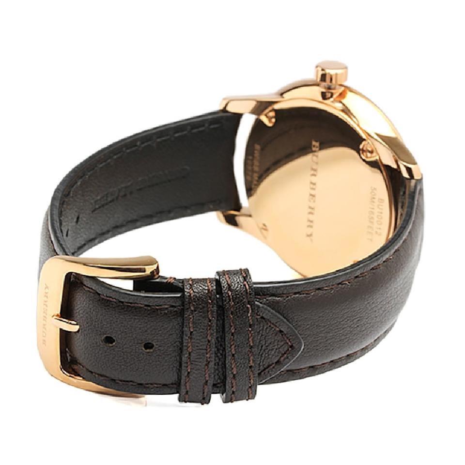 Burberry Men’s Swiss Made Leather Strap Brown Dial  Men's Watch BU10012 - The Watches Men & CO #3