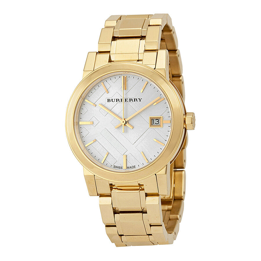 Burberry White Dial Gold-tone Ladies Watch BU9103 - BigDaddy Watches