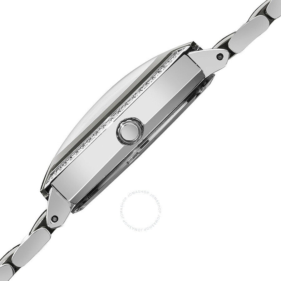 Burgi Mother of Pearl Dial Silver-tone Ceramic and Stainless Steel Ladies Watch BUR072SL - The Watches Men & Co #4