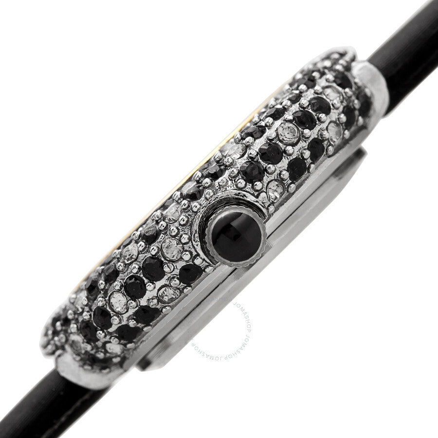 Burgi Quartz Diamond White Dial Ladies Watch BUR240BK - The Watches Men & Co #3
