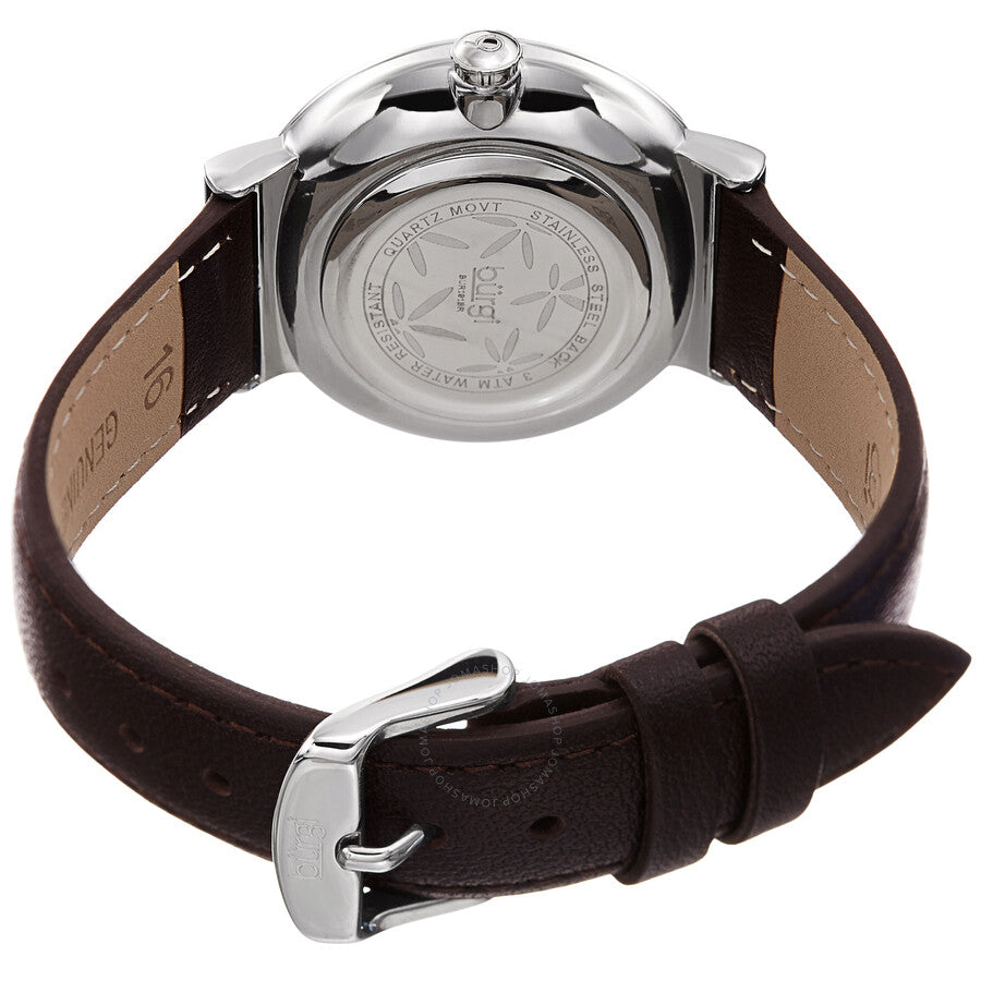 Burgi Sparkling Flower Quartz Brown Dial Ladies Watch BUR191BR - The Watches Men & Co #3