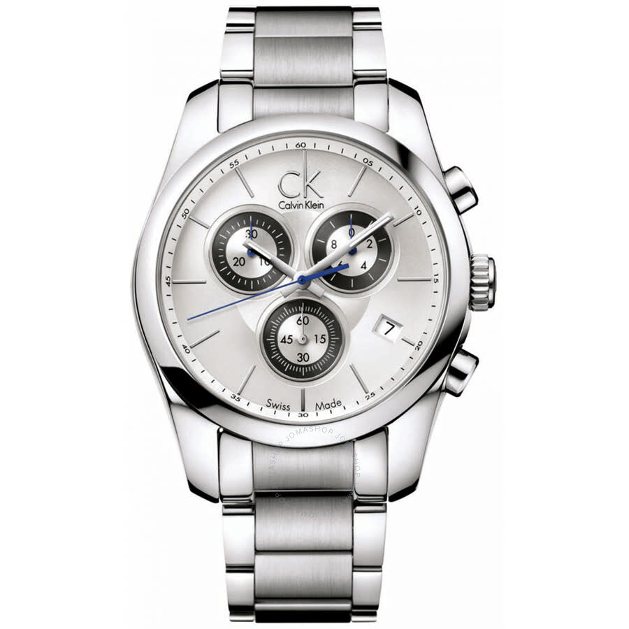 Calvin Klein Strive Chronograph Quartz Black Dial Men's Watch K0K27120 - The Watches Men & Co