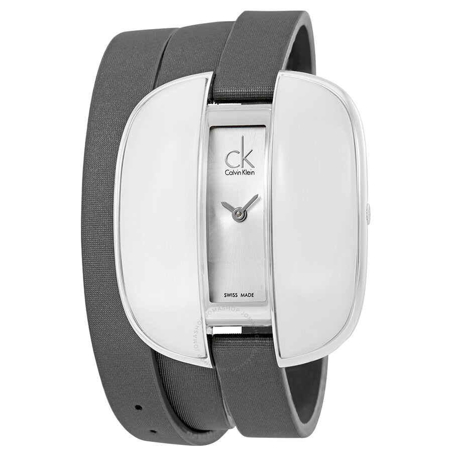 Calvin Klein Treasure Silver Dial Ladies Watch K2E23620 - The Watches Men & Co