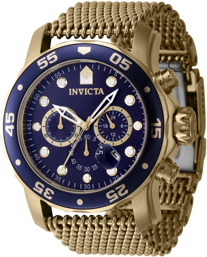 Invicta pro diver chronograph gmt date quartz blue dial men's watch 47239 47239 - Image 1