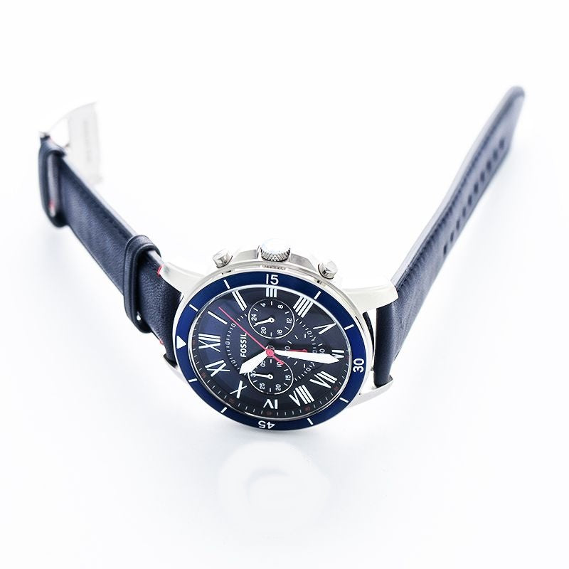 Fossil Men’s Chronograph Quartz Leather Strap Men's Watch FS5373 - Dawson Watches #2
