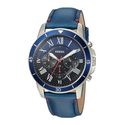 Fossil Men’s Chronograph Quartz Leather Strap Men's Watch  FS5373 - Dawson Watches