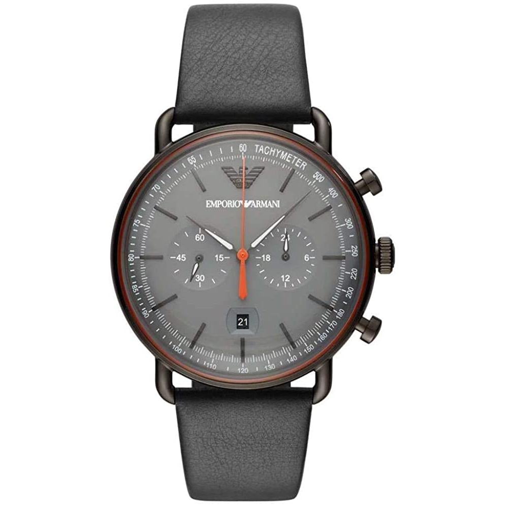 Emporio Armani Men's Aviator Black Watch  AR11168 - Dawson Watches