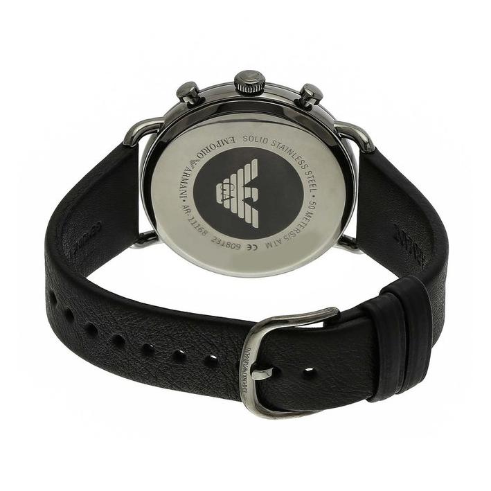 Emporio Armani Men's Aviator Black Watch AR11168 - Dawson Watches #2