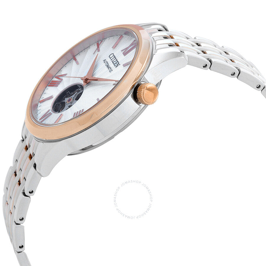 Citizen Automatic White Dial Two-Tone Men's Watch NH9136-88A - The Watches Men & Co #2