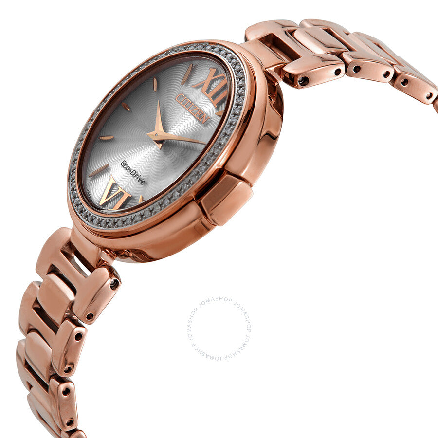 Citizen Capella Diamond Silver Dial Ladies Watch EX1503-54A - The Watches Men & Co #2