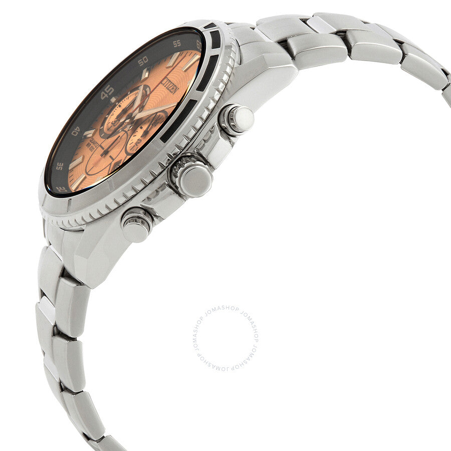Citizen Chronograph Quartz Peach Dial Men's Watch AN8200-50X - The Watches Men & Co #2