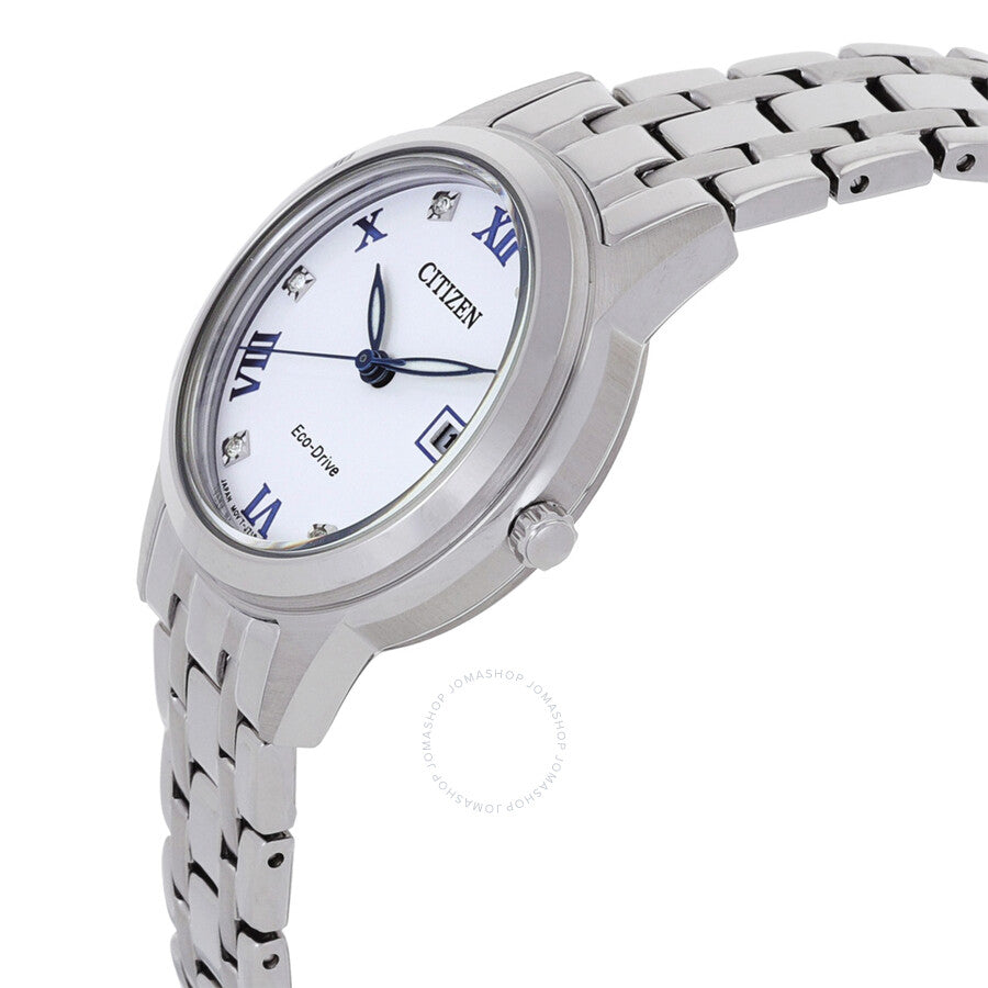 Citizen Classic Automatic Diamond White Dial Ladies Watch FE1240-57A - Dawson Watches #2
