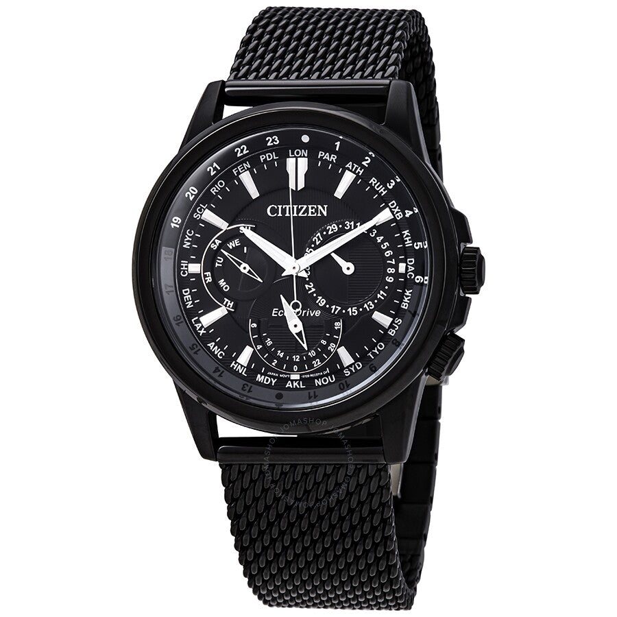 Citizen Eco-Drive Black Dial Men's Watch BU2025-76E - The Watches Men & Co