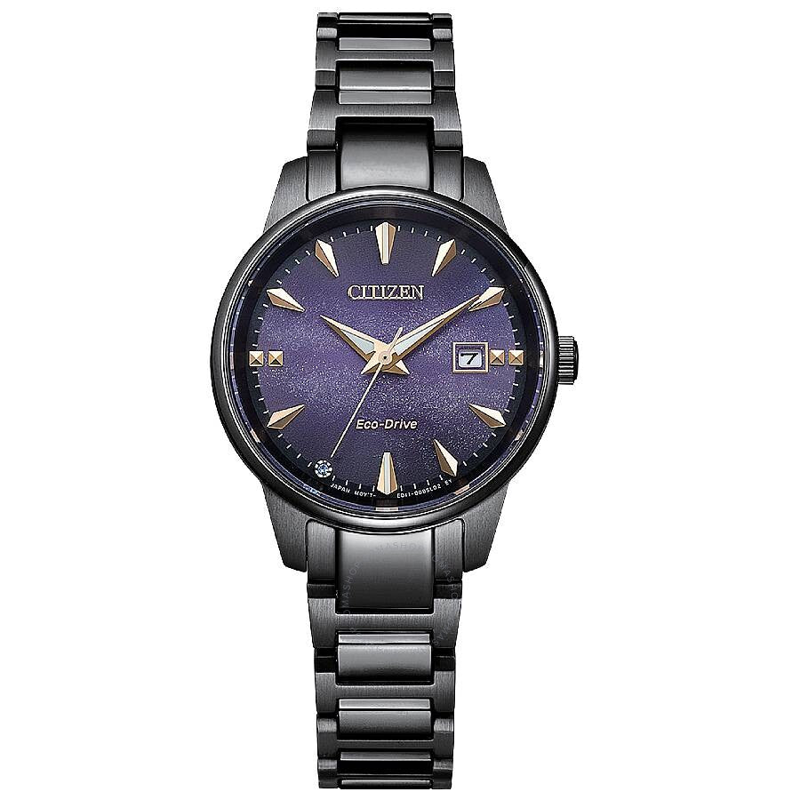 Citizen Eco-Drive Purple Dial Ladies Watch EW2595-81X - The Watches Men & Co