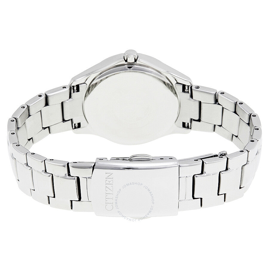 Citizen Silhouette Crystal Eco-Drive Pink Dial Diamond Ladies Watch FE1140-86X - The Watches Men & Co #3