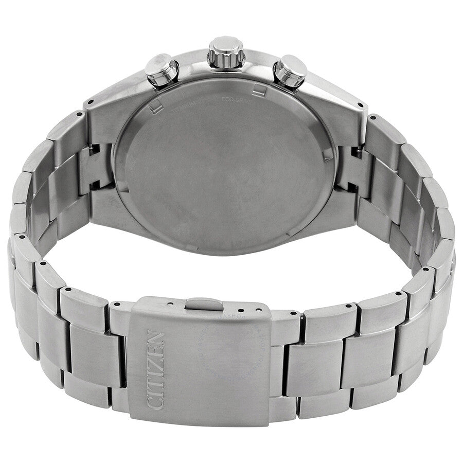 Citizen Super Titanium Chronograph Blue Dial Men's Watch CA7090-87L - The Watches Men & Co #3