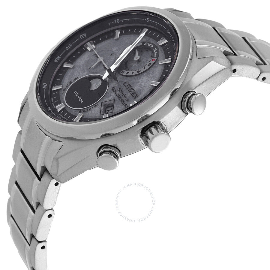 Citizen Tsuki-yomi A-T Perpetual World Time Grey Dial Men's Watch BY1010-57H - The Watches Men & Co #2
